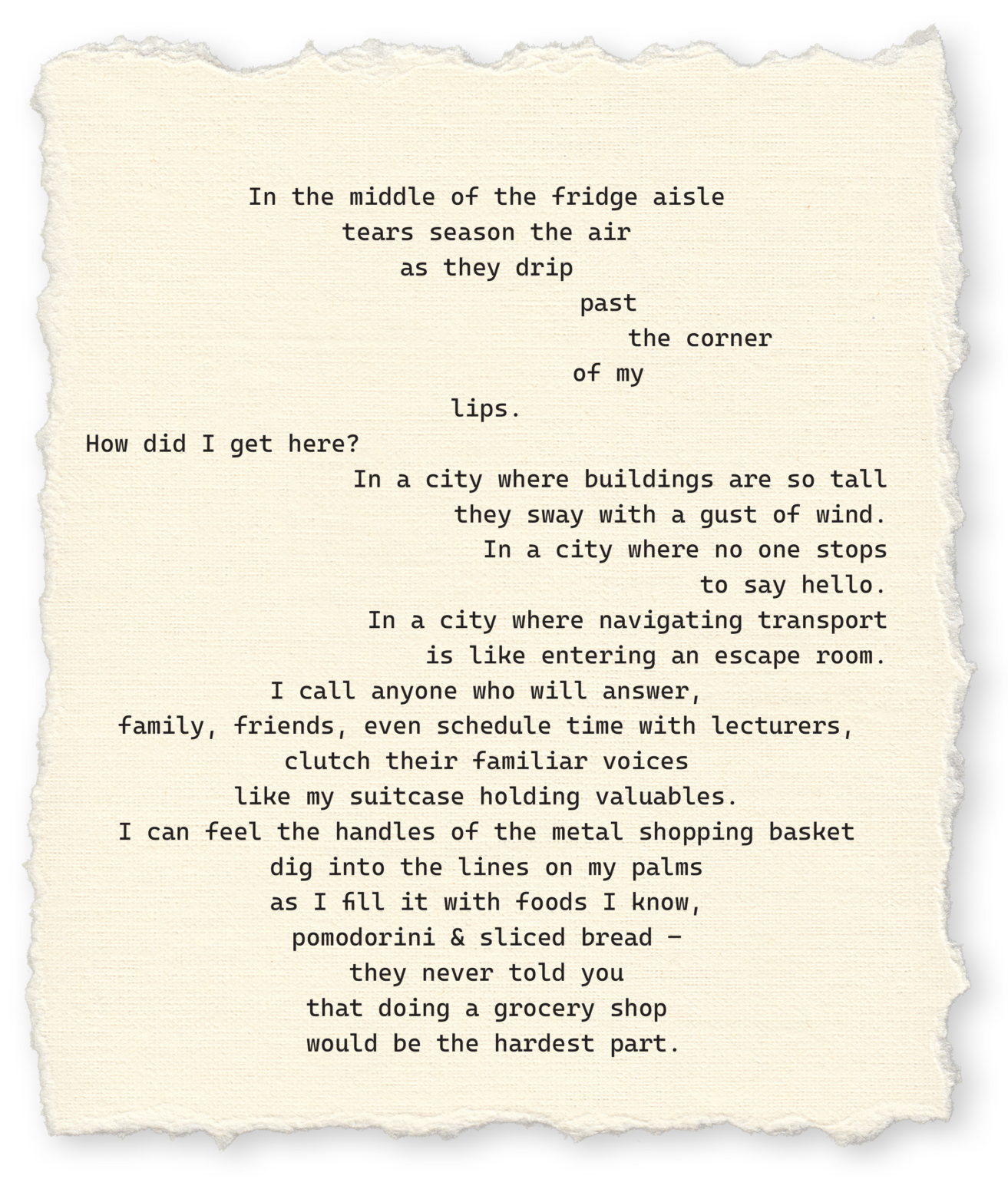 Poetry: Crying in Morrisons - milk magazine